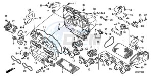 CB600F3A UK - (E / MKH ST) drawing AIR CLEANER