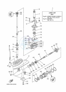 F20DETL drawing PROPELLER-HOUSING-AND-TRANSMISSION-1