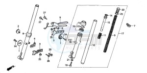 MT50F drawing FRONT FORK