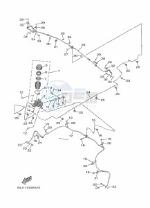 YXF1000EWS YX10FRPSN (B4JC) drawing MASTER CYLINDER