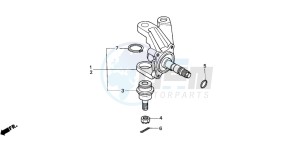 TRX350FE FOURTRAX 350 4X4ES drawing KNUCKLE (TRX350TM/TE)