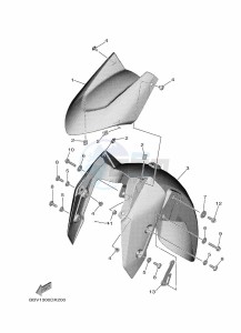 XP560 TMAX (BBV1) drawing FRONT BRAKE CALIPER