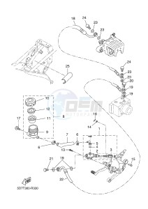 YZF-R125A YZF-R125 ABS R125 (5D7T 5D7T 5D7T 5D7T) drawing REAR MASTER CYLINDER