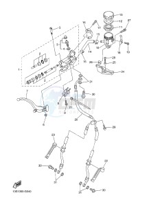 YZF-R6 R6 600 (1JSX) drawing FRONT MASTER CYLINDER