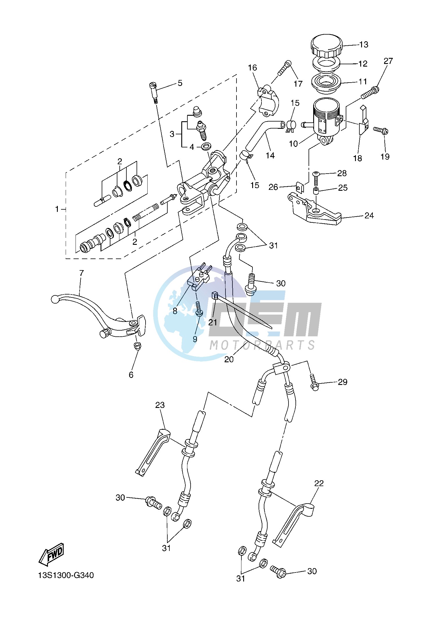 FRONT MASTER CYLINDER