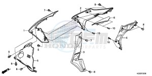 CRF250LAH CRF250LA ED drawing SHROUD (CRF250L/ LA)