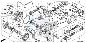 TRX420FM1H TRX420 ED drawing FRONT FINAL GEAR