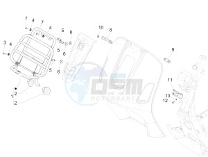 GTS 300 ie (EMEA, APAC) drawing Front luggage rack