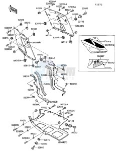 ZX 1000 B [NINJA ZX-10] (B3) [NINJA ZX-10] drawing COWLING LOWERS