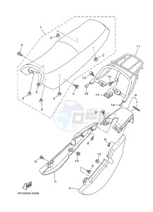 YBR125E (4P2G 4P2H 4P2J) drawing SEAT