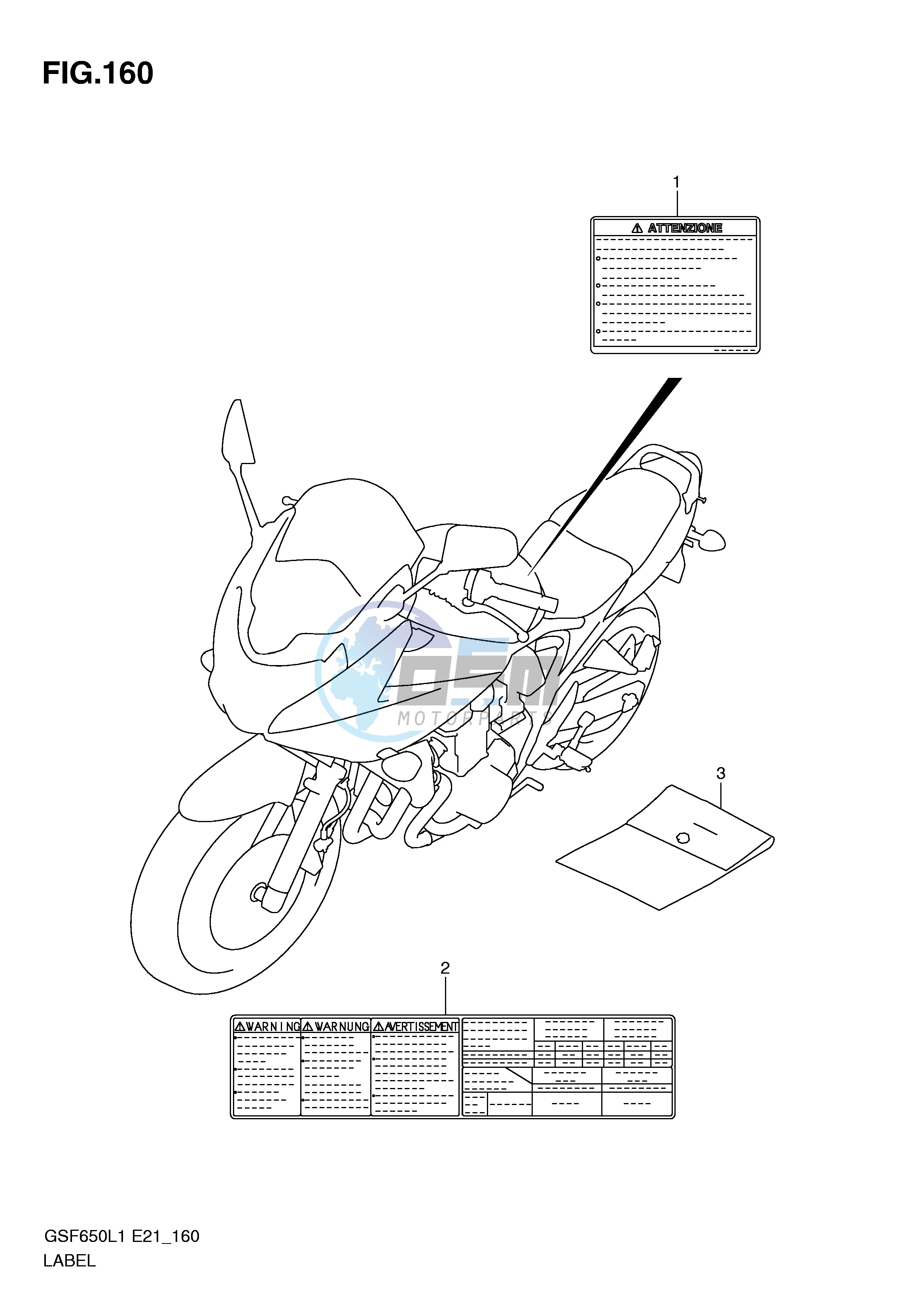 LABEL (GSF650UL1 E21)