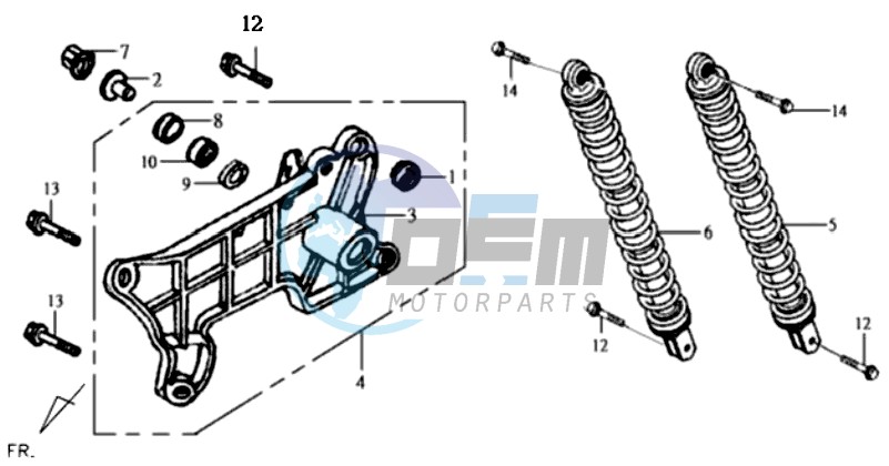 REAR FORK - REAR SUSPENSION