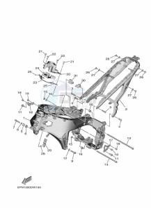 MT-09 MTN890D-U (BNF1) drawing FRAME