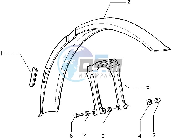 Front mudguard