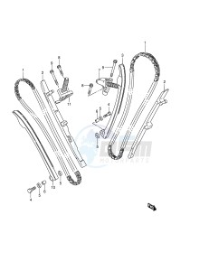 VZ800 (E3-E28) MARAUDER drawing CAM CHAIN