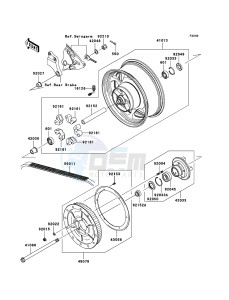 VN2000 VN2000A6F GB XX (EU ME A(FRICA) drawing Rear Hub