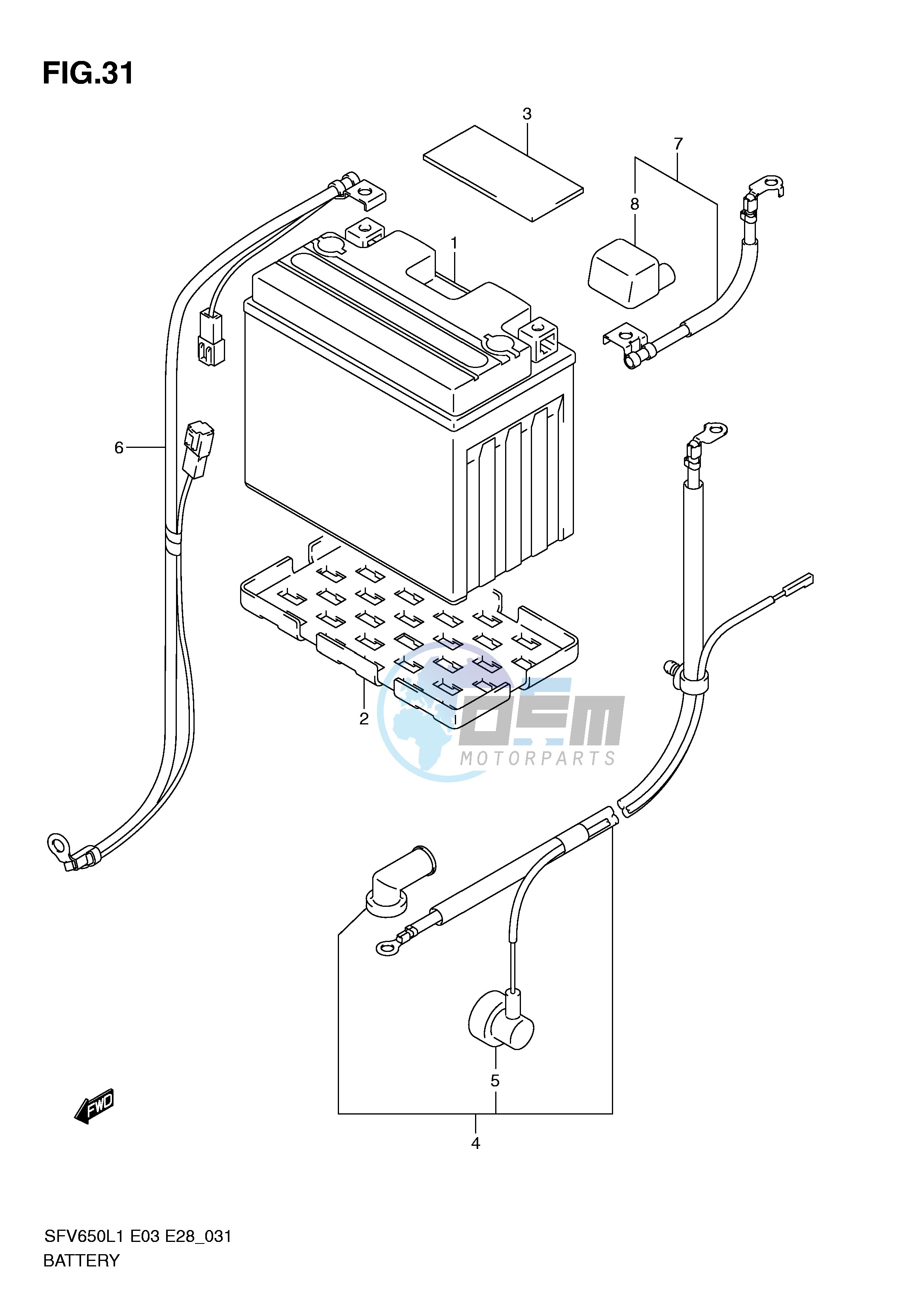 BATTERY (SFV650L1 E33)