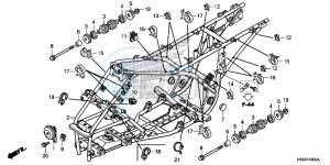 TRX250TMH Europe Direct - (ED) drawing FRAME BODY