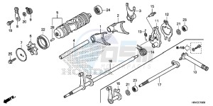 TRX500FM1G TRX500 Europe Direct - (ED) drawing GEARSHIFT FORK