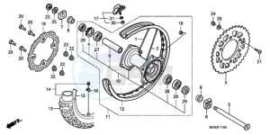 CRF450RA Australia - (U) drawing REAR WHEEL