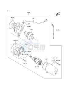 KSF 80 A [KFX80] (A6F) A6F drawing STARTER MOTOR