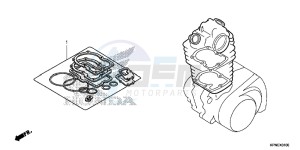 GLR1251WHH UK - (E) drawing GASKET KIT A