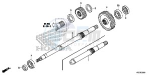 TRX420FE1G TRX420 Europe Direct - (ED) drawing FINAL SHAFT