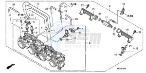 CBF1000S9 UK - (E / ABS MKH) drawing THROTTLE BODY