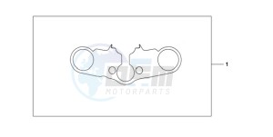 CBR600RRA UK - (E / 3E) drawing TOP BRIDGE COVER