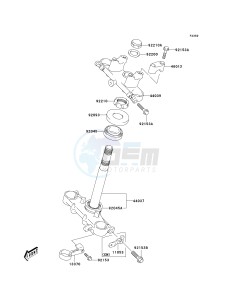 KLX 125 B (B6F) B6F drawing UNDER BRACKET