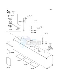 MULE 3010 DIESEL 4x4 KAF950D8F EU drawing Fuel Tank