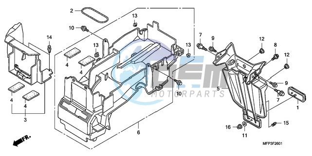 REAR FENDER (CB1300A/CB13 00SA)