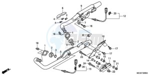 VT750C9 E / MKH MME drawing EXHAUST MUFFLER