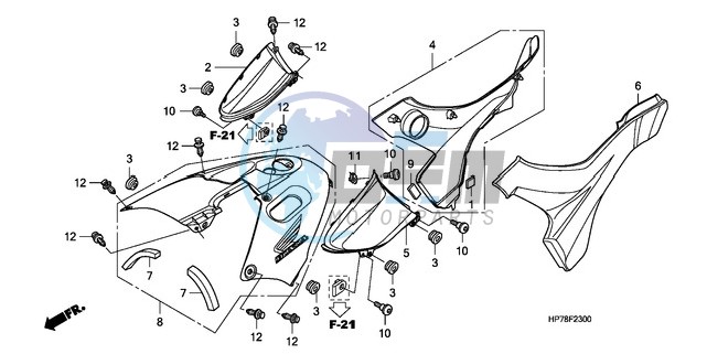 SIDE COVER/TANK COVER