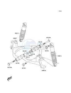 KFX50 KSF50A6F EU drawing Front Suspension