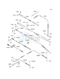 KAF 950 B [MULE 3010 DIESEL 4X4] (B2-B3) [MULE 3010 DIESEL 4X4] drawing CABLES