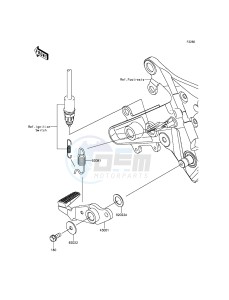 ER-6N_ABS ER650FCF XX (EU ME A(FRICA) drawing Brake Pedal