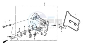 FJS600D 400 SILVER WING drawing CYLINDER HEAD COVER