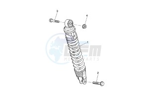 BW'S NEXT GENERATION 50 drawing REAR SUSPENSION