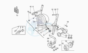 California 1100 Stone Stone drawing Headlight