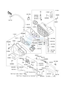 BN 125 A [ELIMINATOR 125] (A6F-A9F) A6F drawing AIR CLEANER -- CA- -