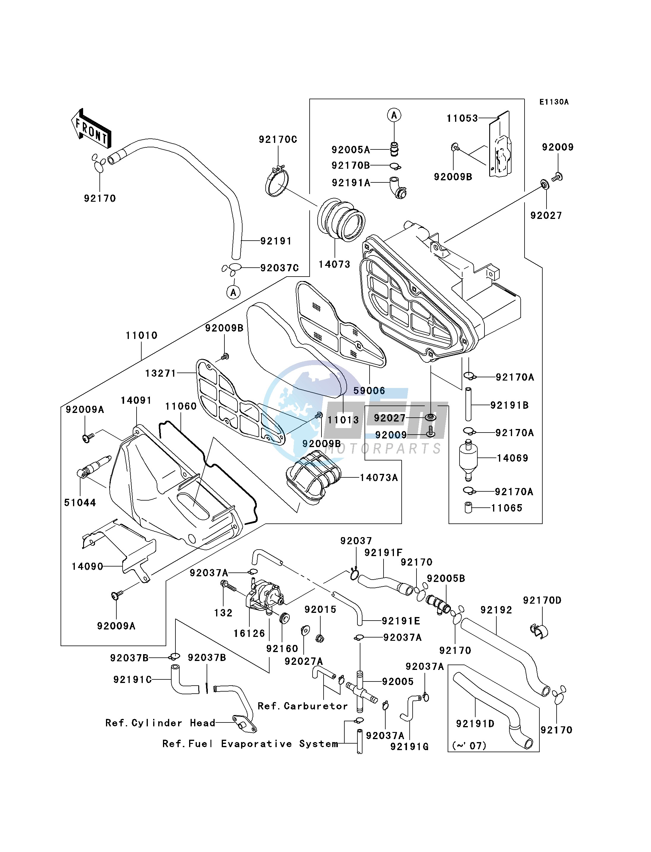 AIR CLEANER -- CA- -