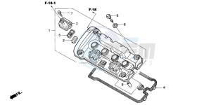 CBF600S drawing CYLINDER HEAD COVER