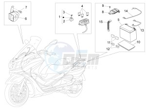 X10 125 4t 4v ie e3 drawing Remote control switches - Battery - Horn