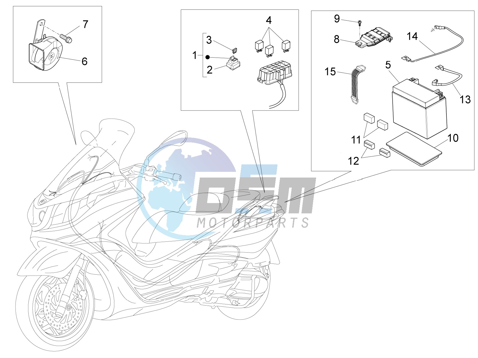 Remote control switches - Battery - Horn