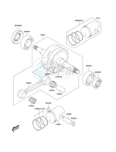 KSF 50 A [KFX50] (A6F) A6F drawing CRANKSHAFT