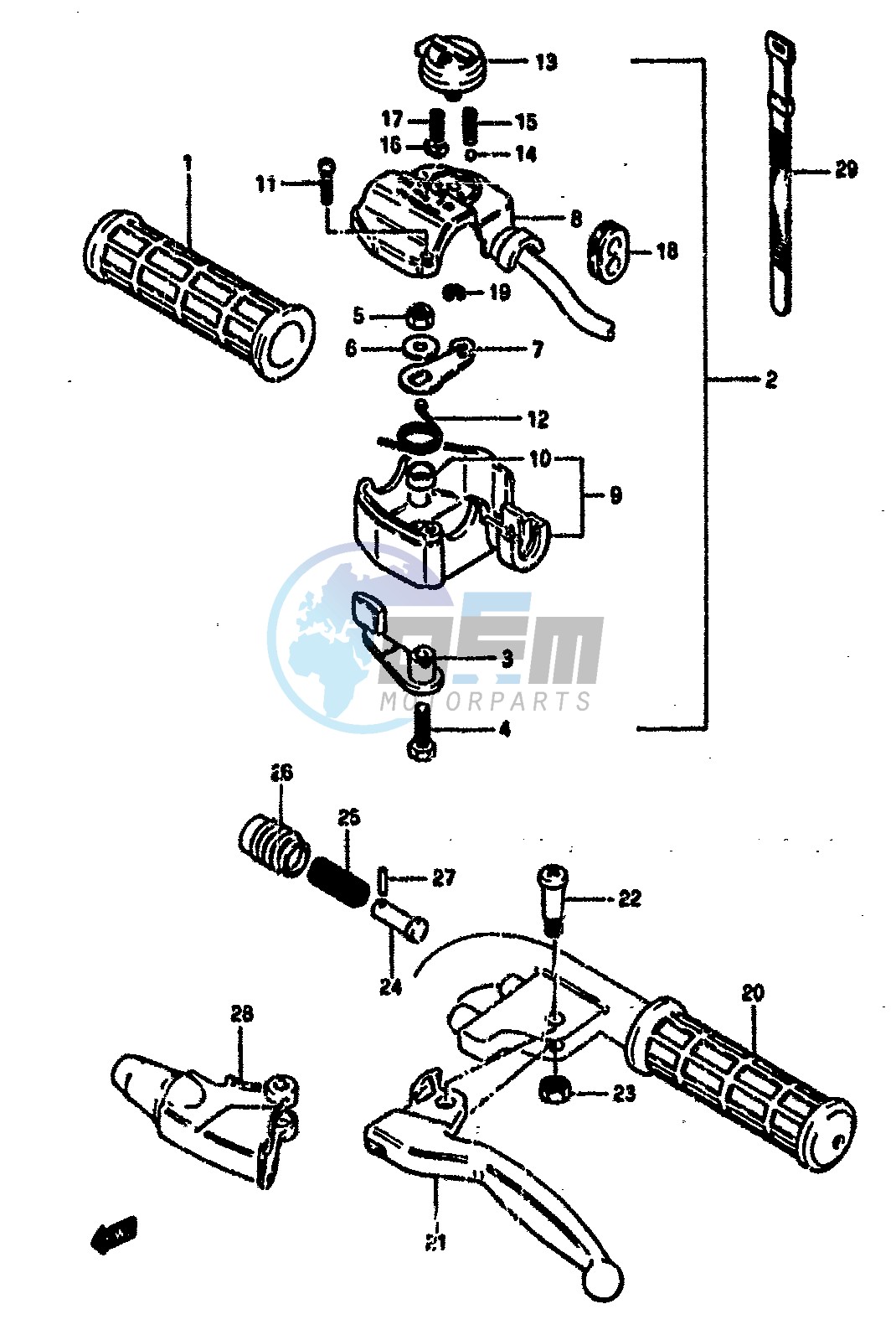 HANDLE GRIP (MODEL E F G)