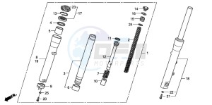 SH300A drawing FRONT FORK