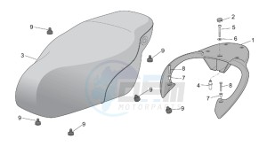 Scarabeo 100 4T e2 drawing Seat - Carrier