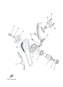 YFM250R RAPTOR 250 (33B8) drawing CAMSHAFT & CHAIN